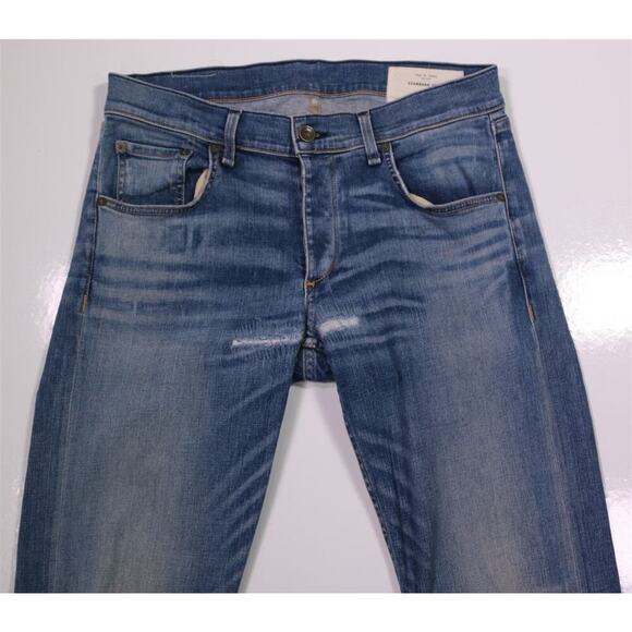 rag & bone Fit 1 Skinny Leg Standard Issue Destroyed Distressed Jeans 32x34 - Picture 1 of 7
